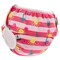 Acorn Baby Swim Diaper - Pink Striped Palm Trees Adjustable Swimming Diaper